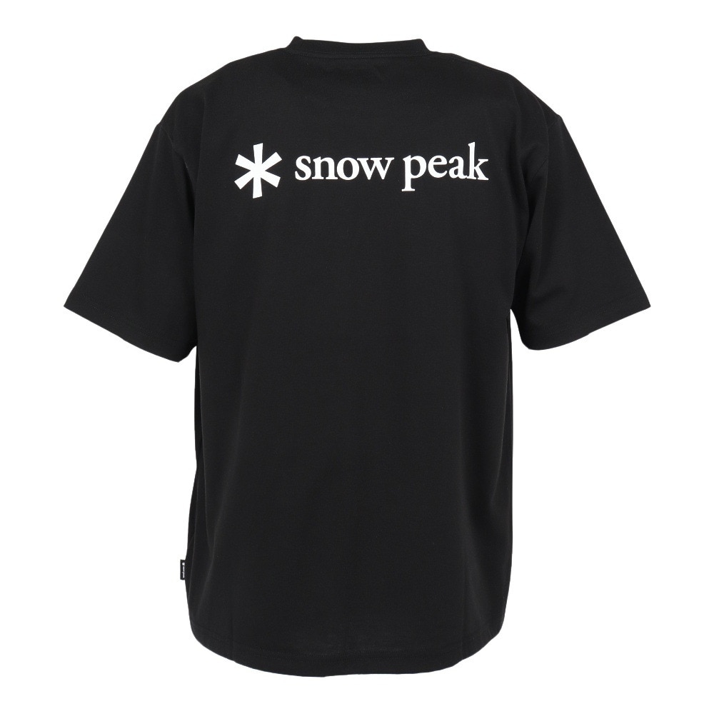 スノーピーク（snow peak）（メンズ）Printed ロゴ 半袖Tシャツ BK NSD-TS-25AU004 019
