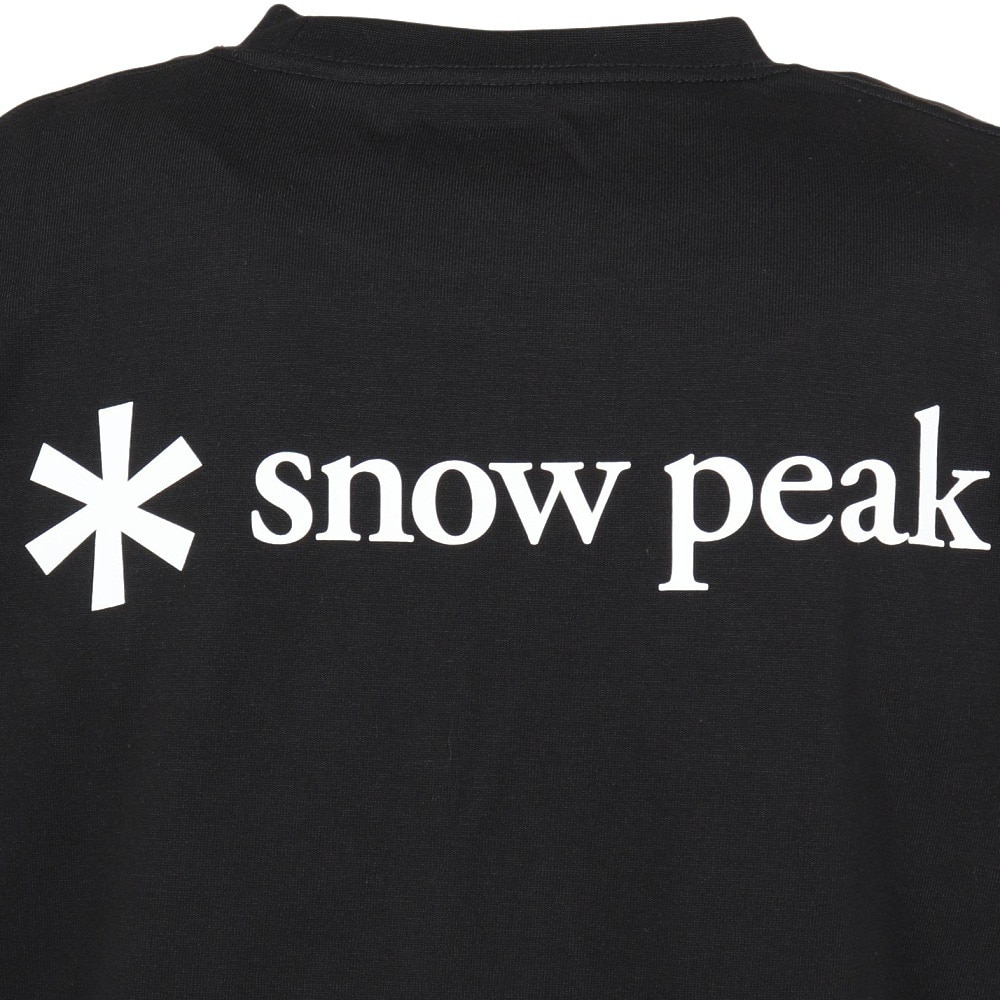 スノーピーク（snow peak）（メンズ）Printed ロゴ 半袖Tシャツ BK NSD-TS-25AU004 019