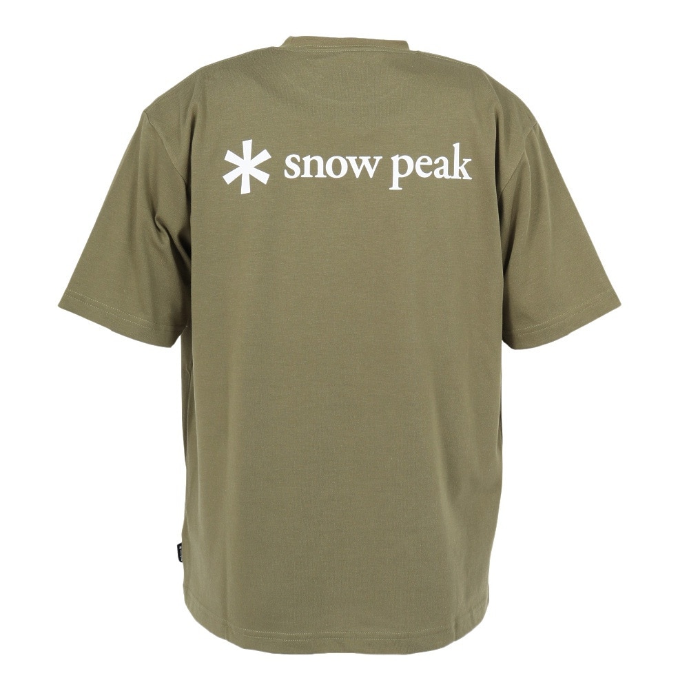 スノーピーク（snow peak）（メンズ）Printed ロゴ 半袖Tシャツ OL NSD-TS-25AU004 066