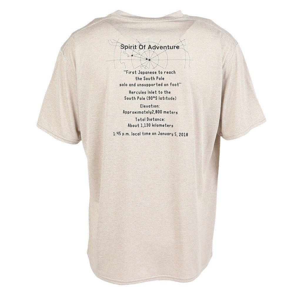 POLEWARDS（POLEWARDS）（メンズ）半袖Tシャツ Adv-Record PW2VDZ17 BEG