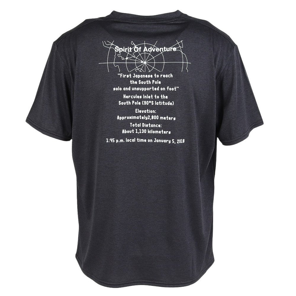ポールワーズ（POLEWARDS）（メンズ）半袖Tシャツ Adv-Record PW2VDZ17 BLK