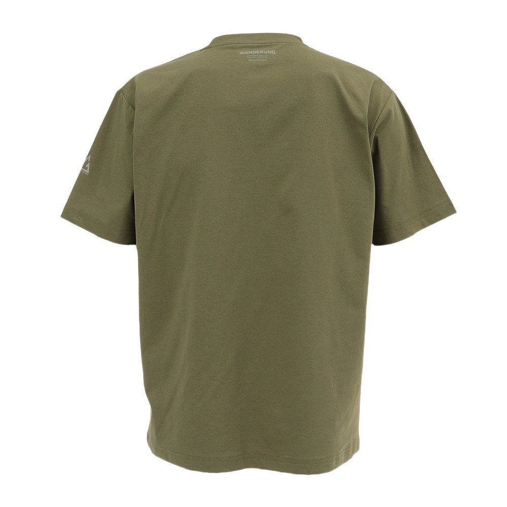ロジャーエーガー（ROGEREGGER）（メンズ）半袖Tシャツ ドライストレッチ ポケットTシャツ RE26SCD5610021 KHK