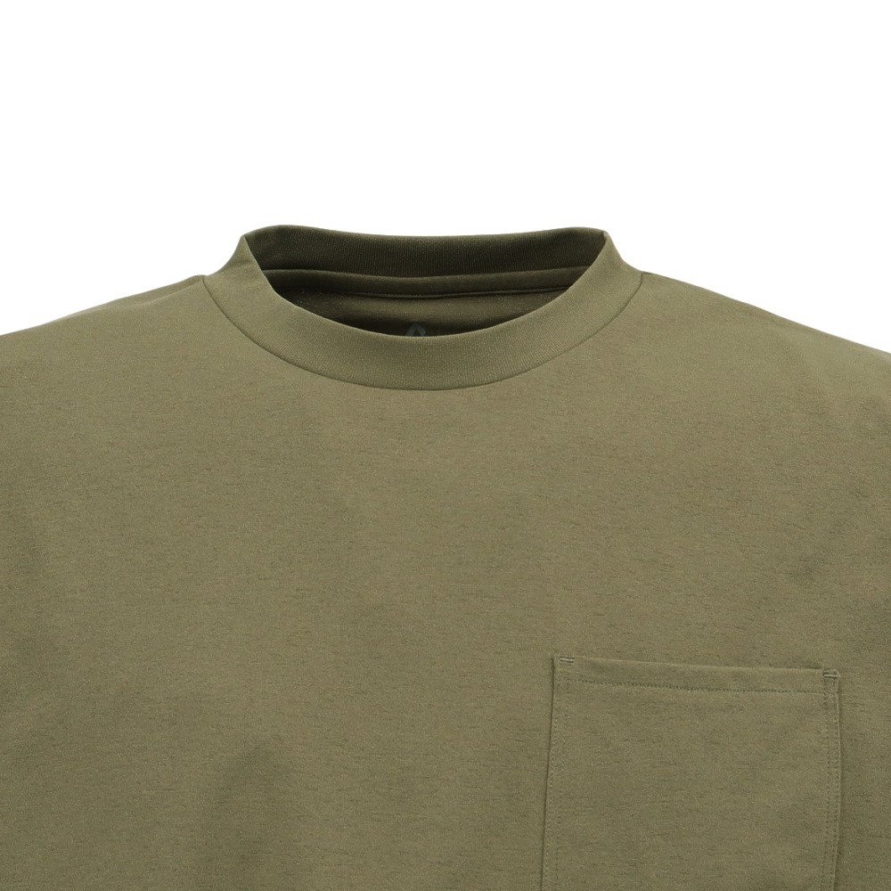ロジャーエーガー（ROGEREGGER）（メンズ）半袖Tシャツ ドライストレッチ ポケットTシャツ RE26SCD5610021 KHK