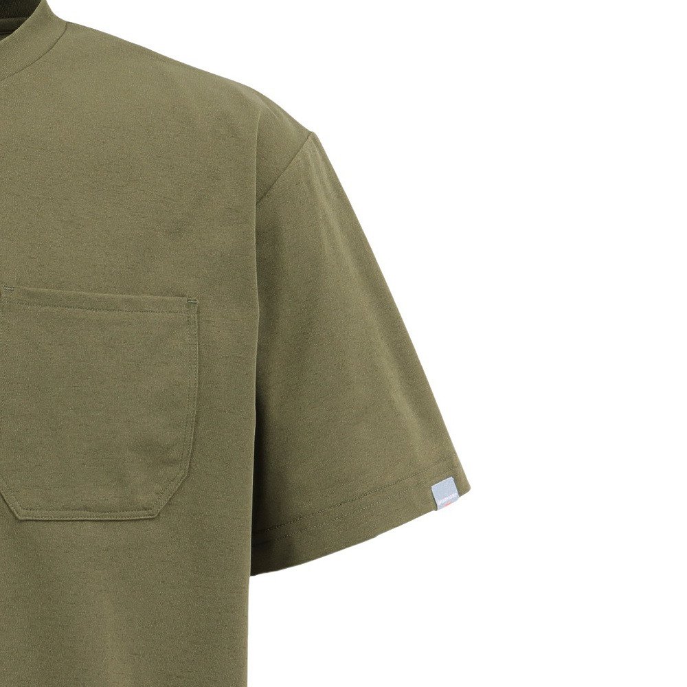 ロジャーエーガー（ROGEREGGER）（メンズ）半袖Tシャツ ドライストレッチ ポケットTシャツ RE26SCD5610021 KHK