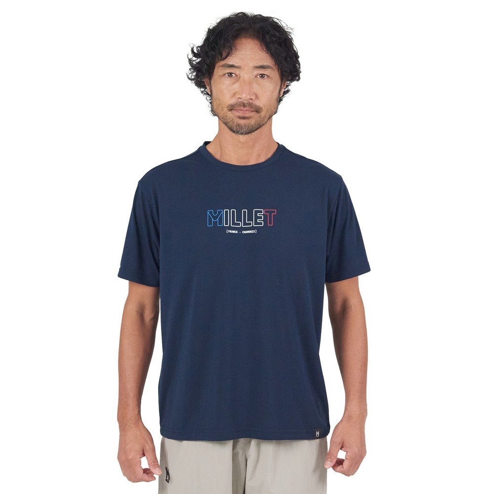 ミレー（Millet）（メンズ）半袖Tシャツ アウトライン ロゴ MIV02188-N7317