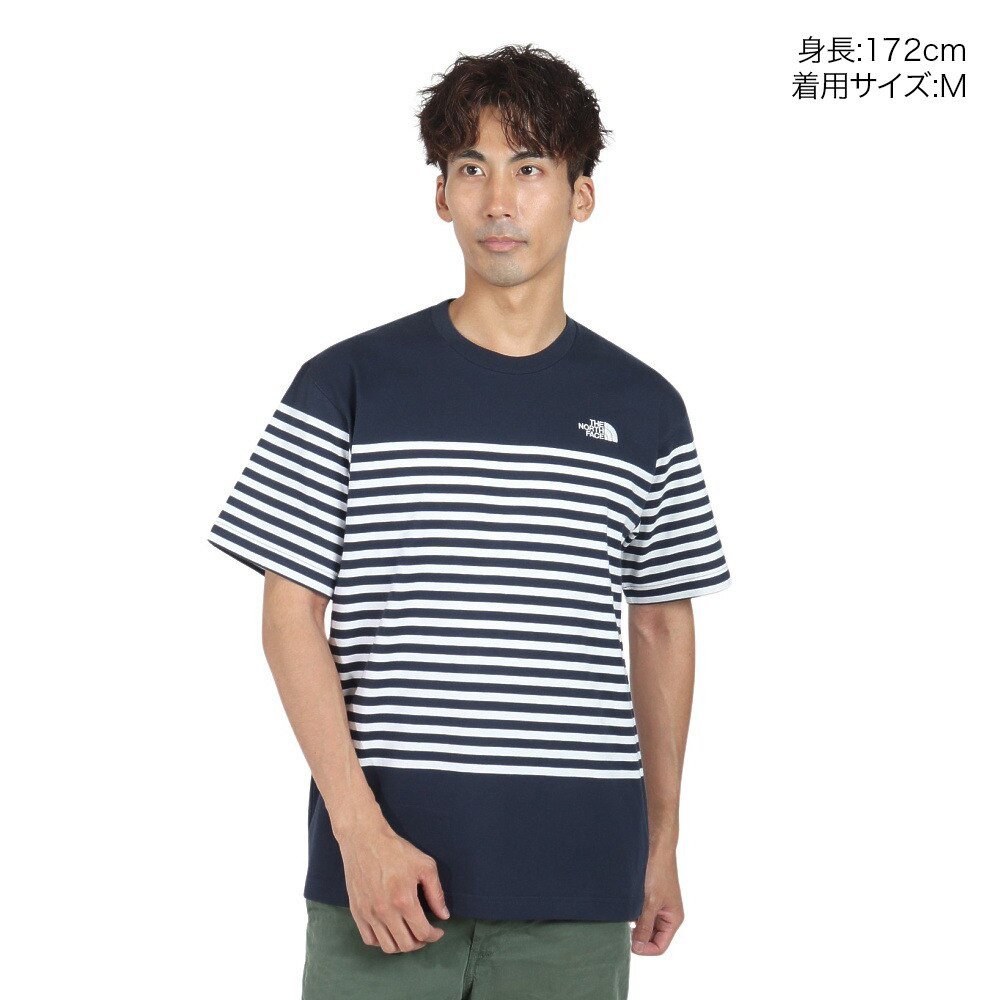 半袖Tシャツ ショートスリーブ パネルボーダーTシャツ NT32406 UN 2