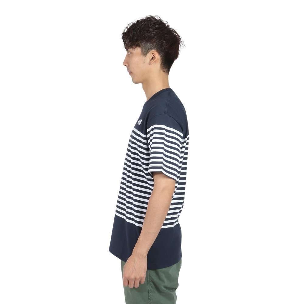 半袖Tシャツ ショートスリーブ パネルボーダーTシャツ NT32406 UN 3