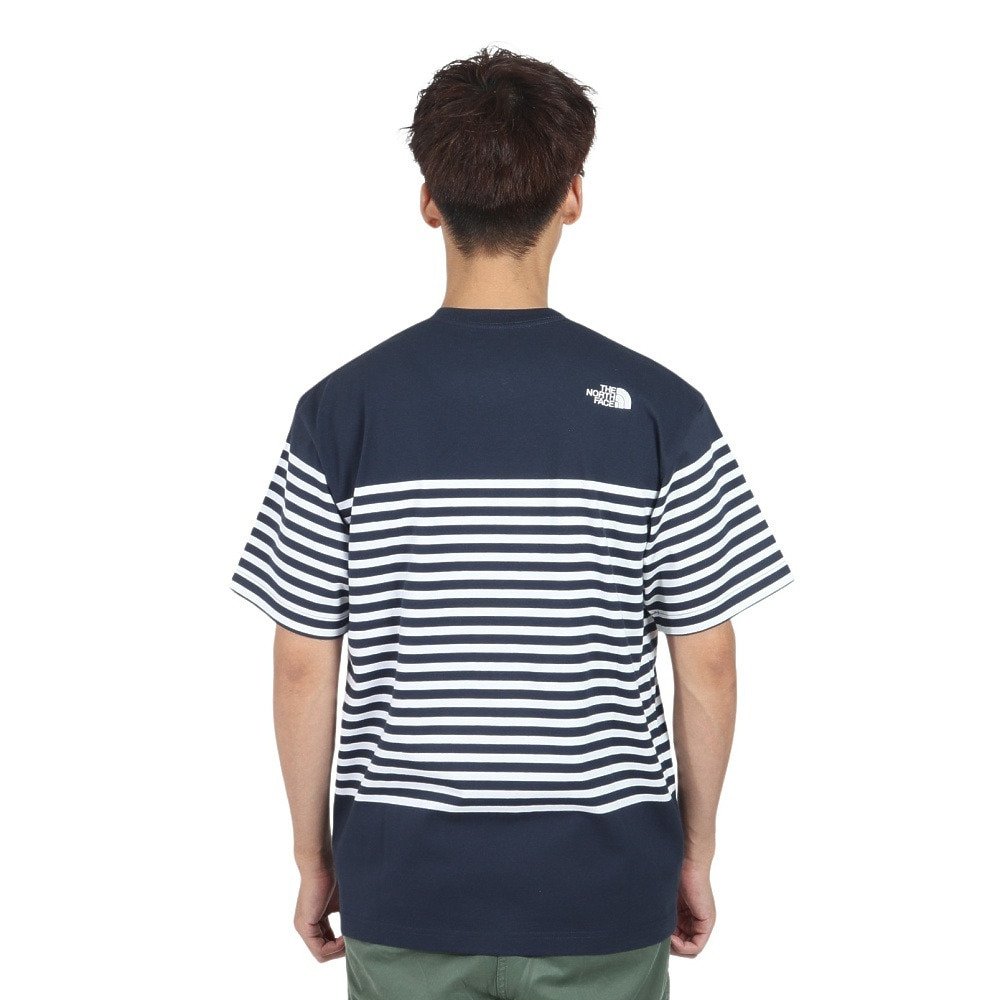 半袖Tシャツ ショートスリーブ パネルボーダーTシャツ NT32406 UN 4
