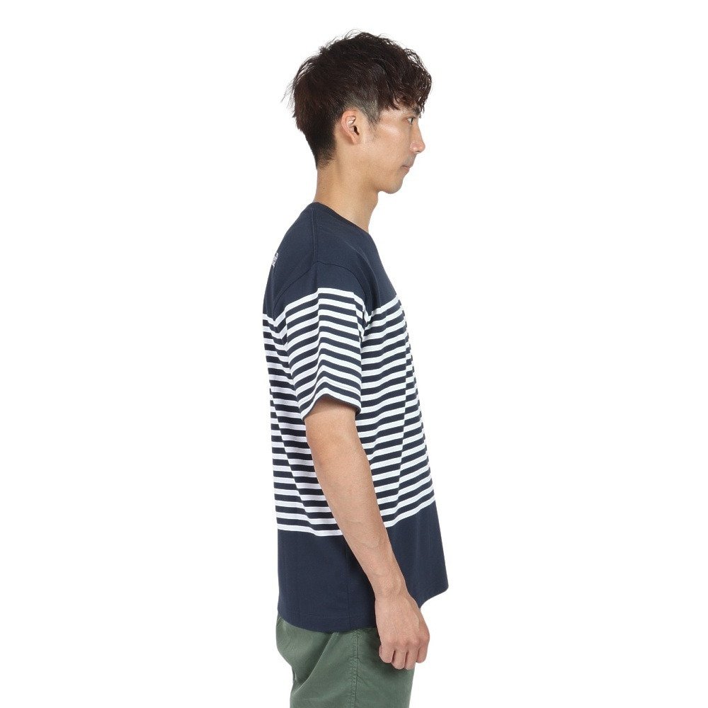 半袖Tシャツ ショートスリーブ パネルボーダーTシャツ NT32406 UN 5
