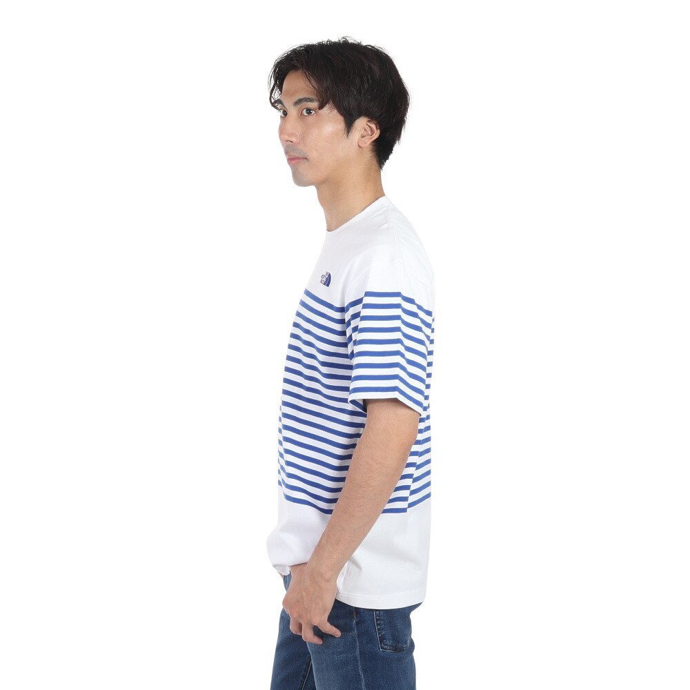 半袖Tシャツ ショートスリーブ パネルボーダーTシャツ NT32406 W 3