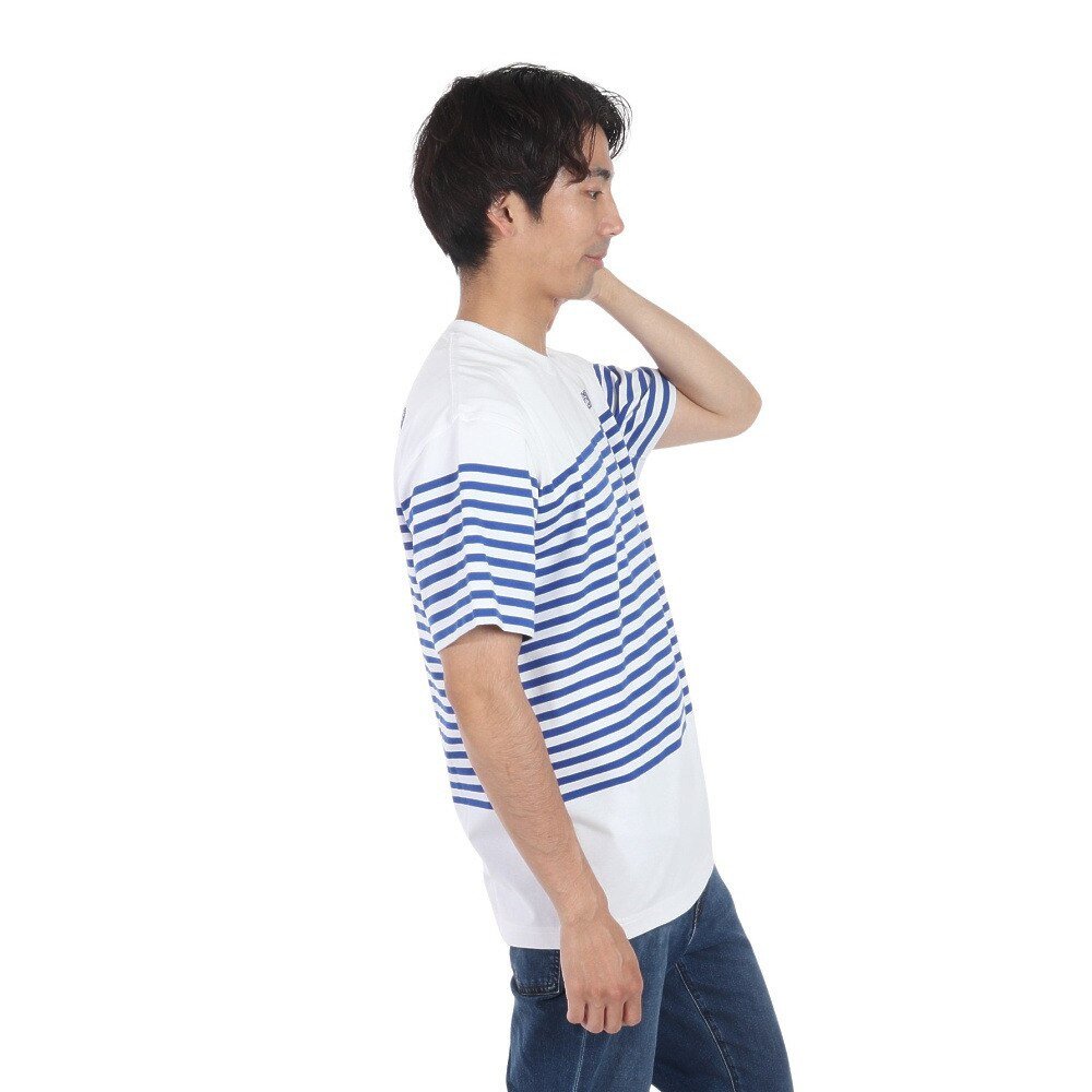 半袖Tシャツ ショートスリーブ パネルボーダーTシャツ NT32406 W 5