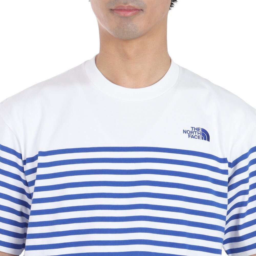 半袖Tシャツ ショートスリーブ パネルボーダーTシャツ NT32406 W 6