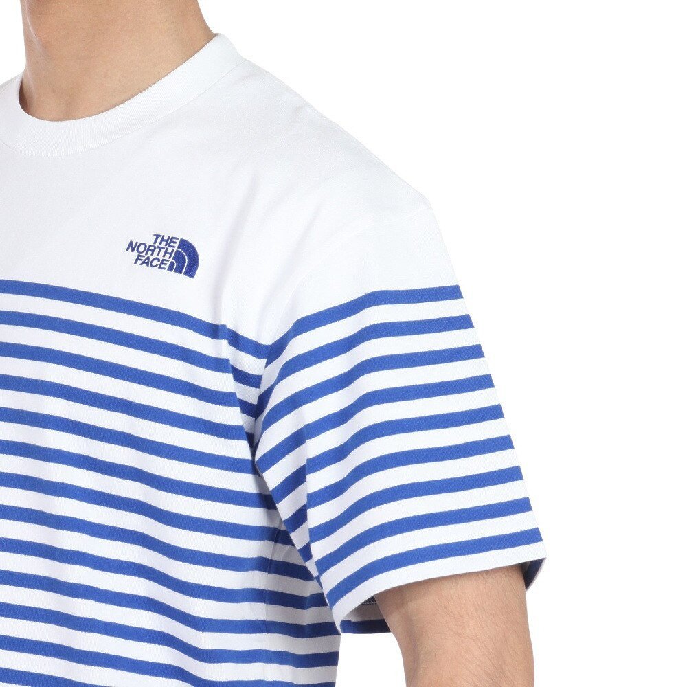 半袖Tシャツ ショートスリーブ パネルボーダーTシャツ NT32406 W 7