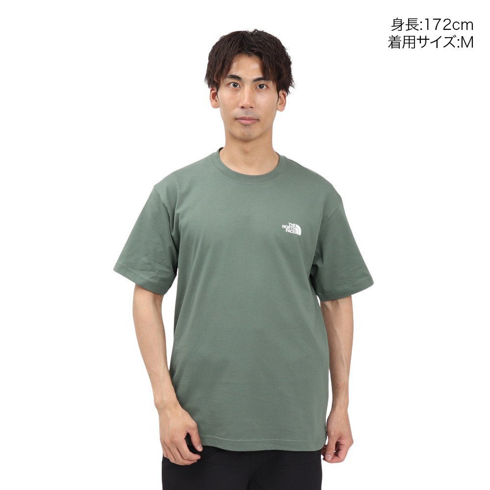 ザ・ノース・フェイス（THE NORTH FACE）（メンズ、レディース）半袖フラッシュドライ ピクセルプラント コットンTシャツ NT32549 DG 速乾