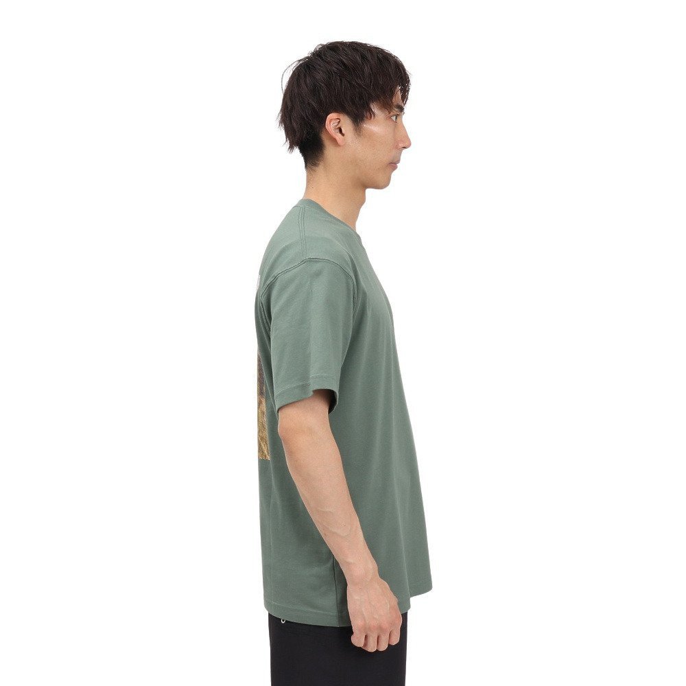 ザ・ノース・フェイス（THE NORTH FACE）（メンズ、レディース）半袖フラッシュドライ ピクセルプラント コットンTシャツ NT32549 DG 速乾