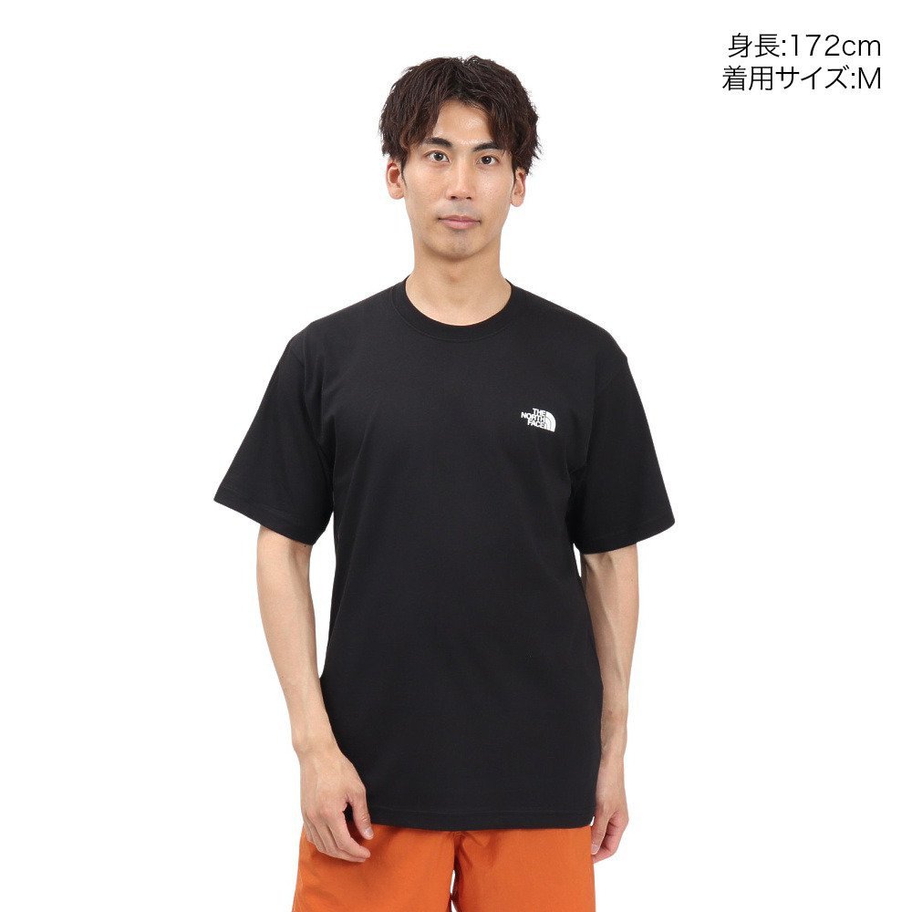 ザ・ノース・フェイス（THE NORTH FACE）（メンズ、レディース）ショートスリーブフラッシュドライピクセルプラントコットンティーシャツ NT32549 K