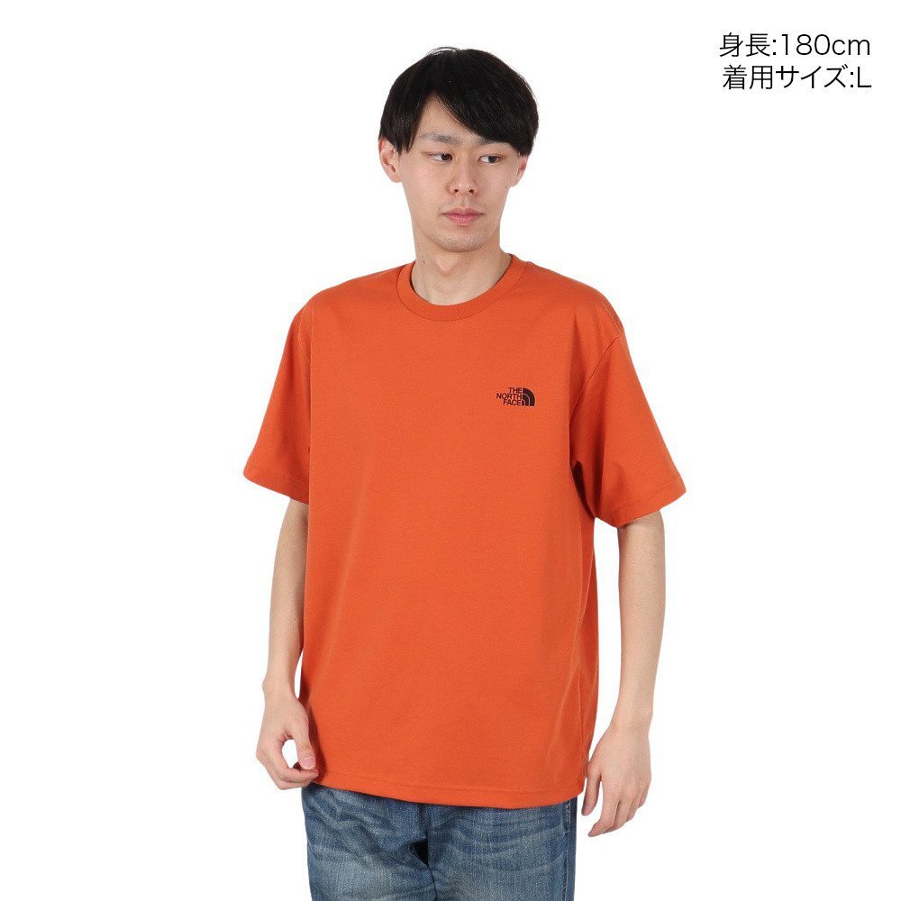 半袖 バックスクエアロゴTシャツ NT32447 IB 2