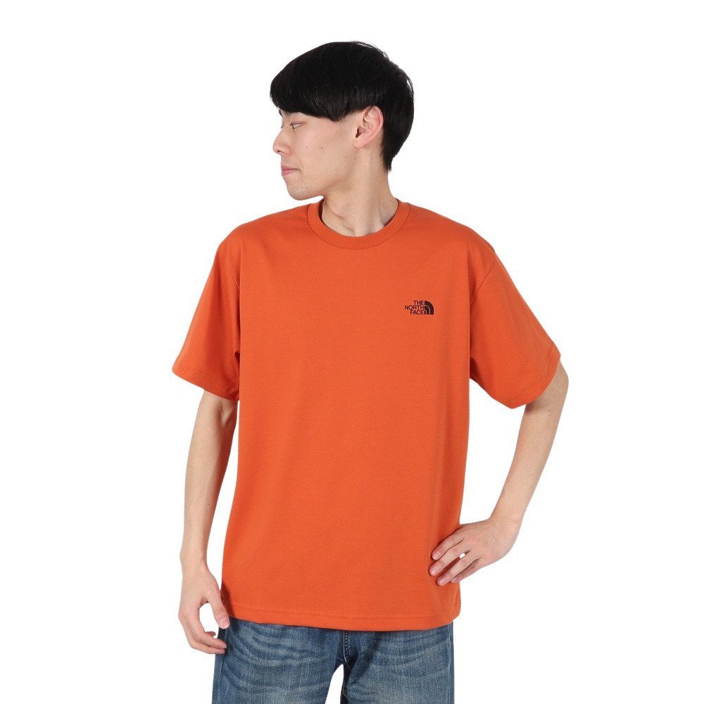 半袖 バックスクエアロゴTシャツ NT32447 IB 3