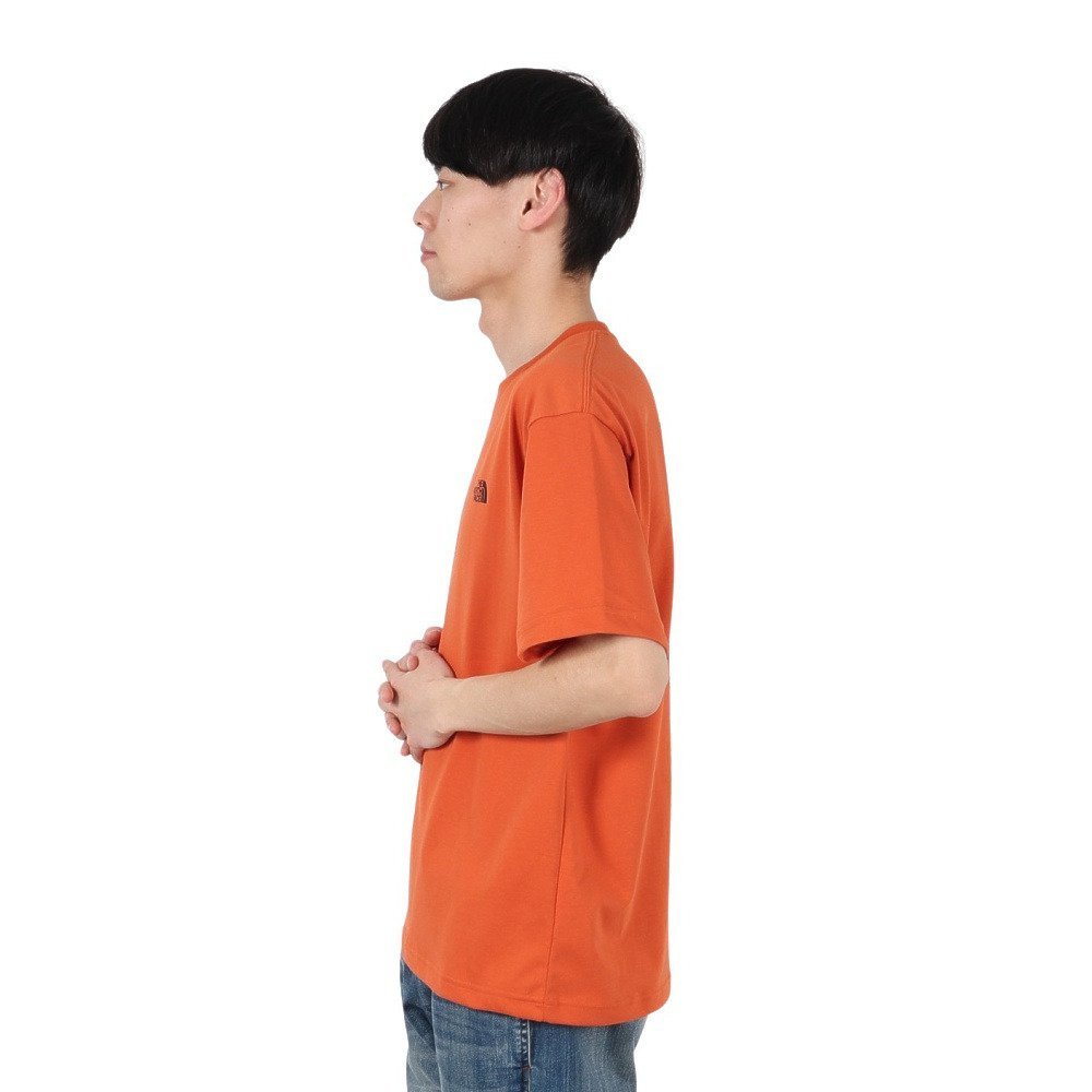 半袖 バックスクエアロゴTシャツ NT32447 IB 4
