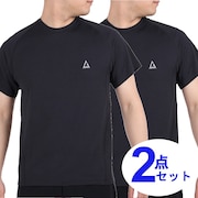 ロジャーエーガー（ROGEREGGER）（メンズ）半袖Tシャツ インナー 2枚セット 速乾 VIATEXスムース RE2SUK561008BLK ブラック