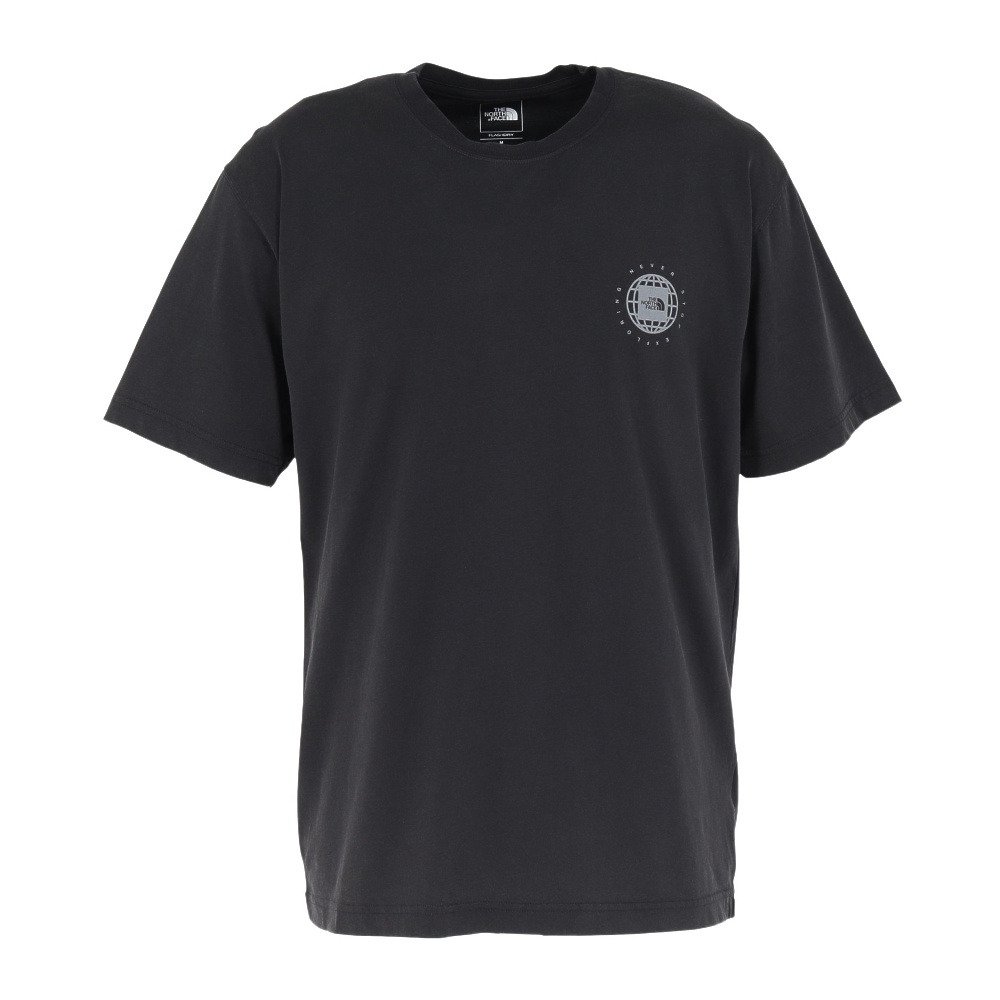 ショートスリーブ ウォッシュド ジオスクエアロゴTシャツ NT82643 K 3