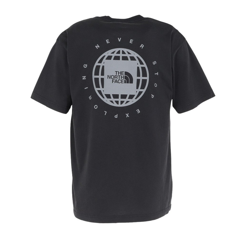 ショートスリーブ ウォッシュド ジオスクエアロゴTシャツ NT82643 K