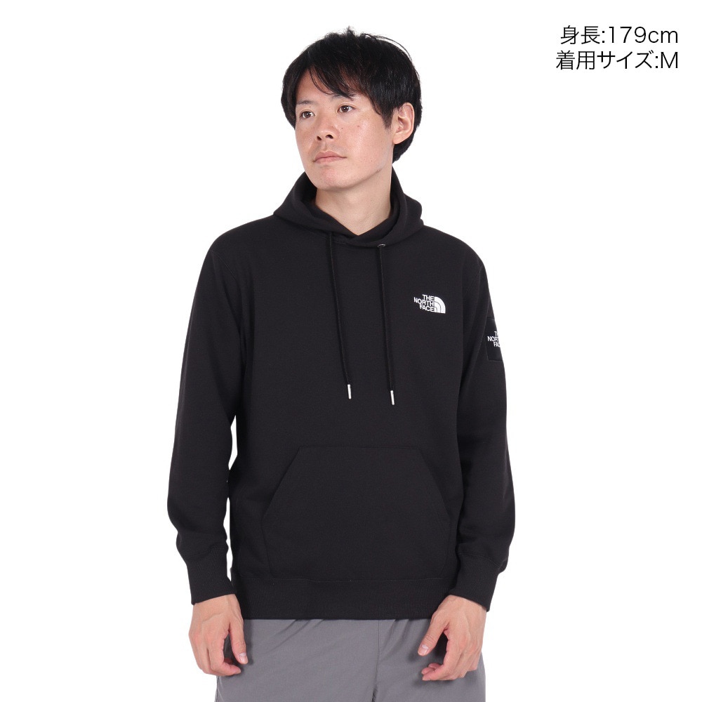 ザ・ノース・フェイス（THE NORTH FACE）（メンズ、レディース）トレーナー スウェット スクエアロゴフーディ NT12333 K