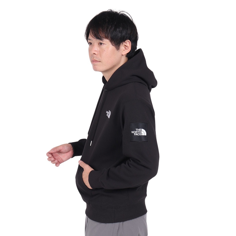 ザ・ノース・フェイス（THE NORTH FACE）（メンズ、レディース）トレーナー スウェット スクエアロゴフーディ NT12333 K