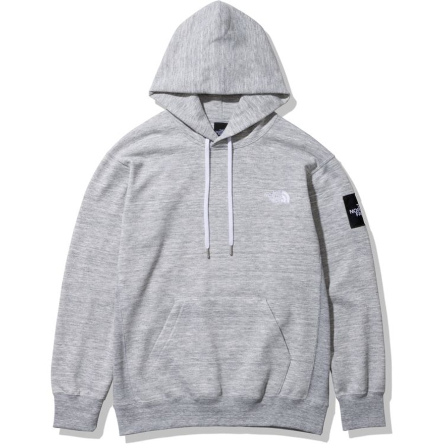 ザ・ノース・フェイス（THE NORTH FACE）（メンズ、レディース）春 パーカー スウェット スクエアロゴフーディ NT12333 Z グレー プルオーバー 速乾 ストレッチ 静電ケア