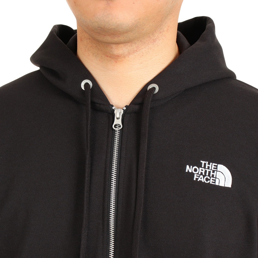 ザ・ノース・フェイス（THE NORTH FACE）（メンズ、レディース）トレーナー スウェット パーカー スクエアロゴフルジップ NT12335 K ブラック