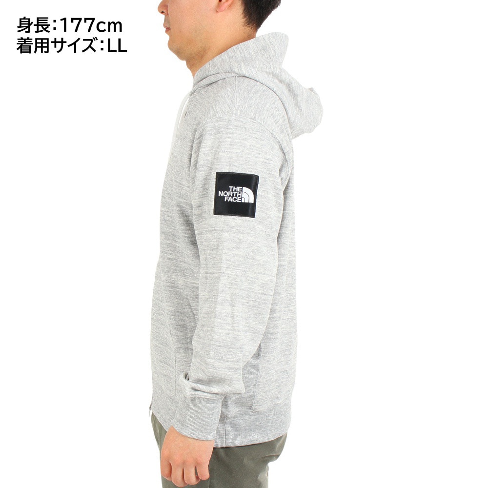 ザ・ノース・フェイス（THE NORTH FACE）（メンズ、レディース）トレーナー スウェット スクエアロゴフルジップ NT12335 Z グレー 