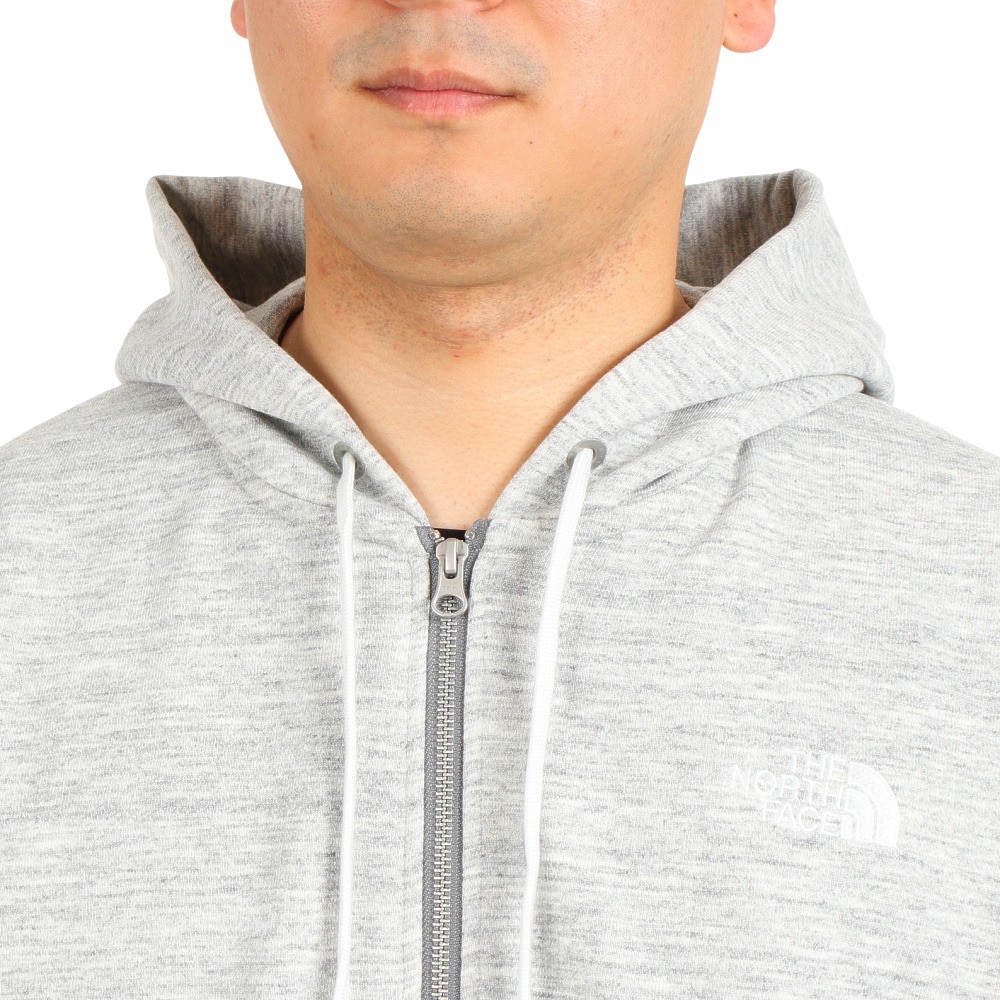 ザ・ノース・フェイス（THE NORTH FACE）（メンズ、レディース）トレーナー スウェット スクエアロゴフルジップ NT12335 Z グレー 