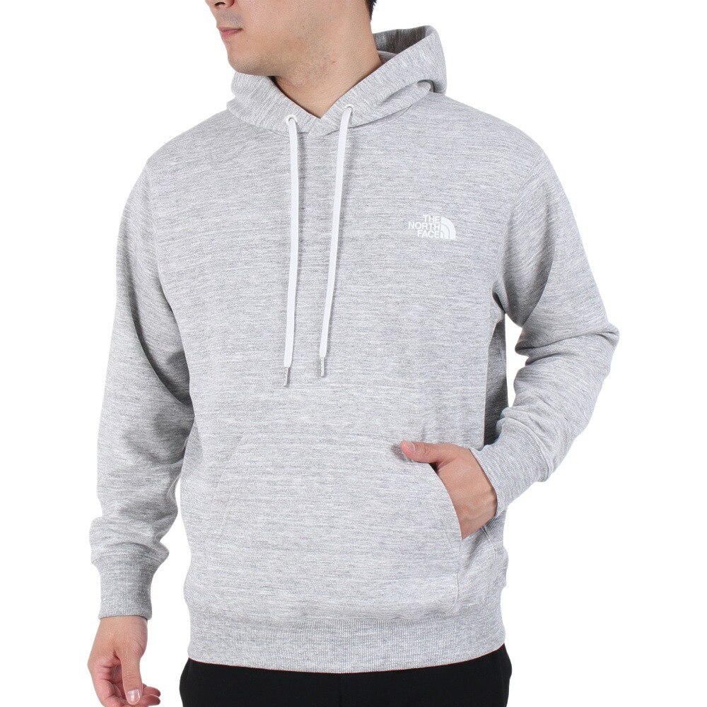 ノースフェイス(THE NORTH FACE)(メンズ)トレーナー スウェット バックスクエアロゴフーディ NT12336 Z グレー S M L LL 3L アウトドア・キャンプ用品はエルブレス ノースフェイス バックスクエアロゴフーディ AN