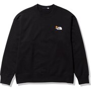 ノースフェイス（THE NORTH FACE）（メンズ、レディース）トレーナー スウェット ロングスリーブフラワーロゴクルー NT12337 K