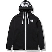 ノースフェイス（THE NORTH FACE）（メンズ）スウェット パーカー リアビューフルジップフーディ NT12340 K ブラック ジップアップパーカー