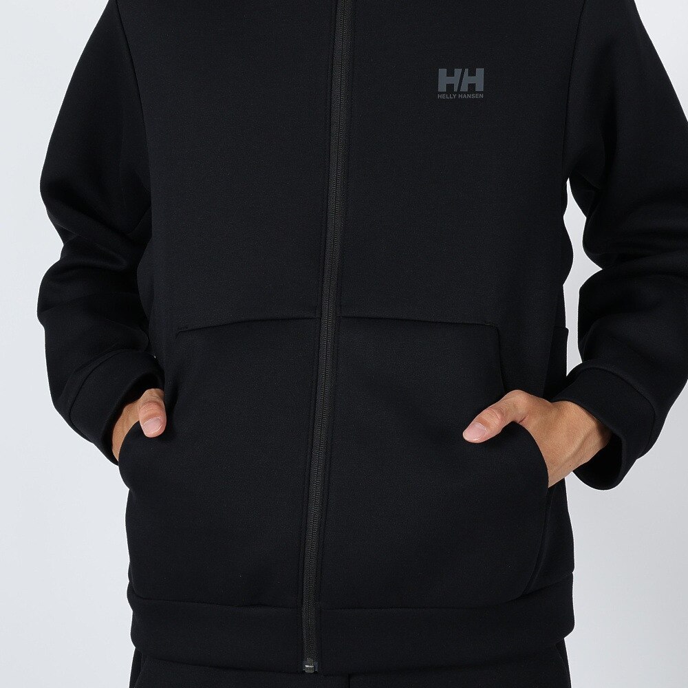アウトドアシャツ ヘリーハンセン HH ロゴ シック スウェット パーカー メンズ M ブラック(K) - 1
