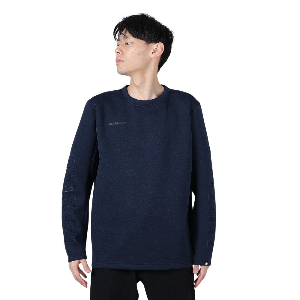 マムート（MAMMUT）（メンズ）トレーナー スウェット Dyno 2.0 ML クルーネック 1014-04970-5784 ネイビー