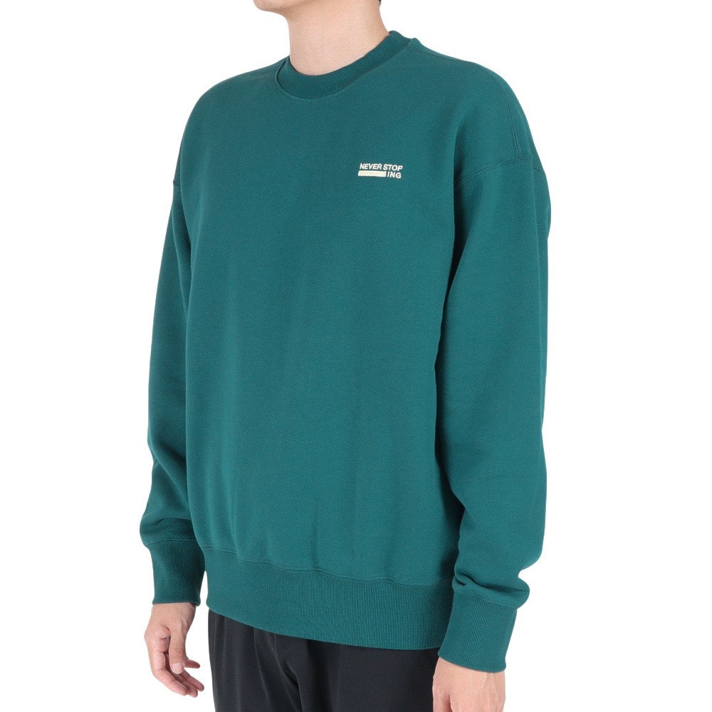 ノースフェイス（THE NORTH FACE）（メンズ）トレーナー スウェット ネバーストップ アイエヌジー クルー NT62334 AE グリーン