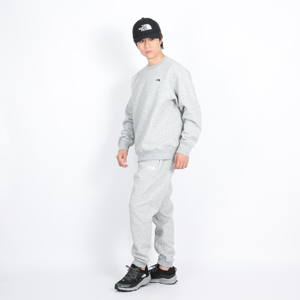 ノースフェイス（THE NORTH FACE）（メンズ）トレーナー スウェット スモールロゴ ヘザー スウェットクルー NT62337 Z グレー