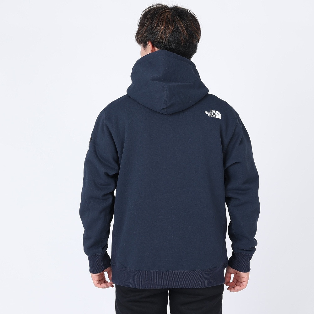 ノースフェイス（THE NORTH FACE）（メンズ、レディース）パーカー スウェット スクエアロゴフーディ NT62338 UN ネイビー