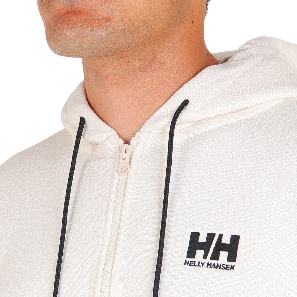 ヘリーハンセン（HELLY HANSEN）（メンズ）パーカー 長袖スウェット ロゴフルジップフーディー HH32376 IV アイボリー