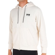 ヘリーハンセン(HELLY HANSEN)(メンズ)パーカー 長袖スウェット ロゴフルジップフーディー HH32376 IV アイボリー