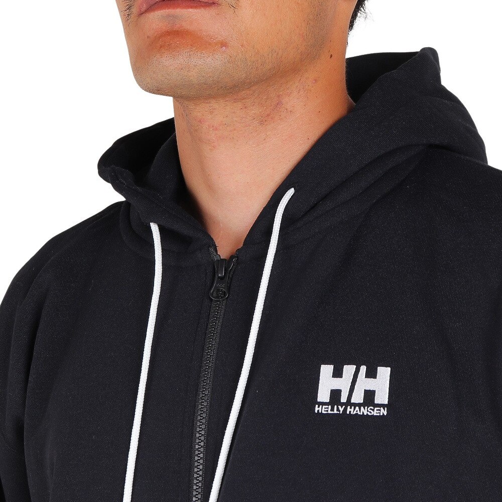 ヘリーハンセン（HELLY HANSEN）（メンズ）パーカー 長袖スウェット ロゴフルジップフーディー HH32376 K ブラック
