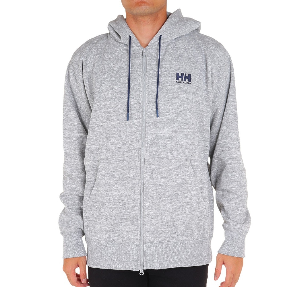 ヘリーハンセン（HELLY HANSEN）（メンズ）パーカー 長袖スウェット ロゴフルジップフーディー HH32376 Z グレー