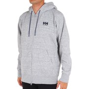 ヘリーハンセン(HELLY HANSEN)(メンズ)パーカー 長袖スウェット ロゴフルジップフーディー HH32376 Z グレー