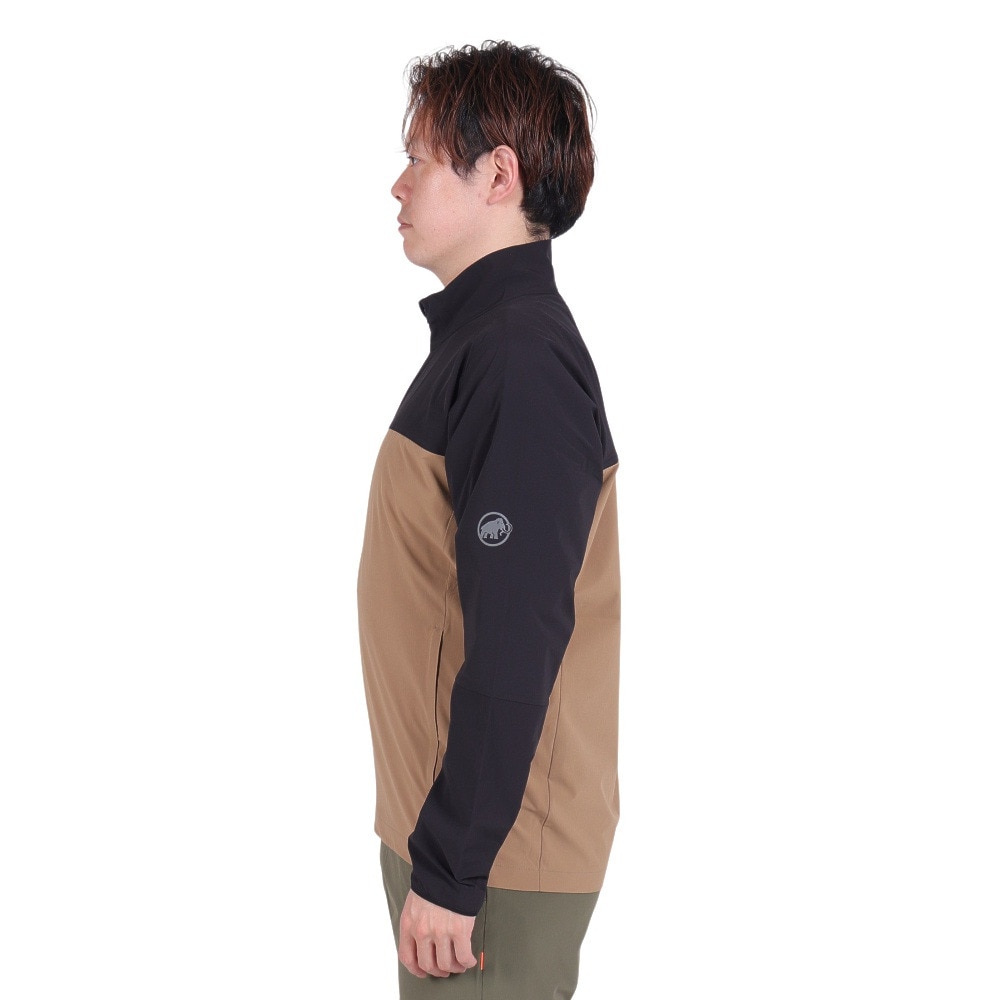 マムート（MAMMUT）（メンズ）アウター ストレッチ コンフォート ジャケット AF 1011-02410-7493 ベージュ×ブラック EUROサイズ 耐久撥水 軽量 
