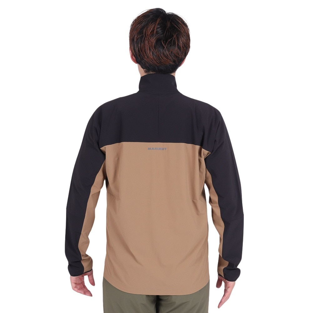 マムート（MAMMUT）（メンズ）アウター ストレッチ コンフォート ジャケット AF 1011-02410-7493 ベージュ×ブラック EUROサイズ 耐久撥水 軽量 