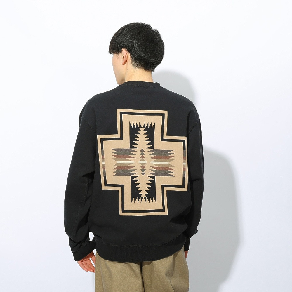 ペンドルトン（PENDLETON）（メンズ）トレーナー スウェット ペンドルトン メンズ フレンチテリー バックプリントスウェット 19807034 BLK