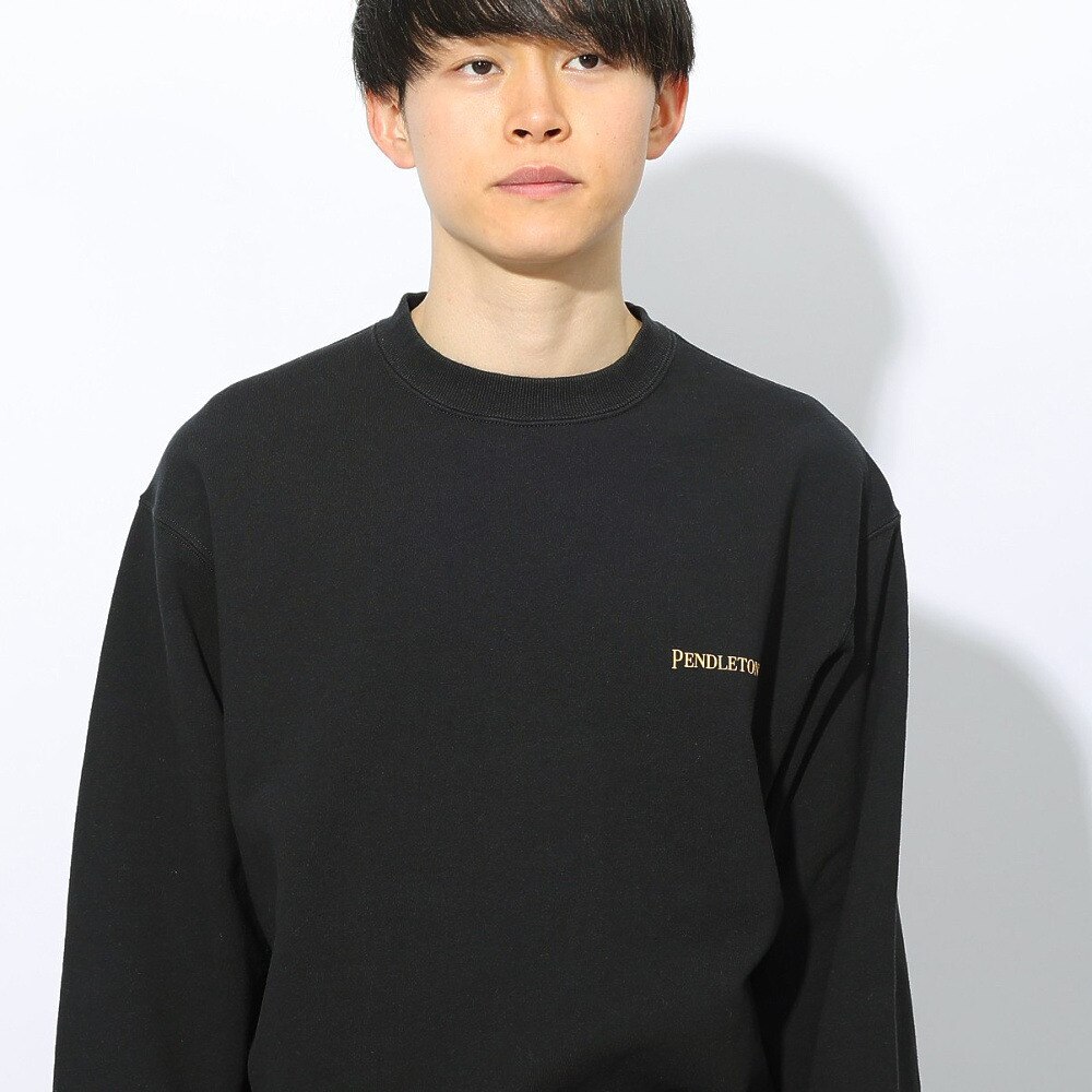 ペンドルトン（PENDLETON）（メンズ）トレーナー スウェット ペンドルトン メンズ フレンチテリー バックプリントスウェット 19807034 BLK