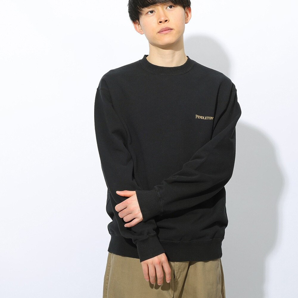 ペンドルトン（PENDLETON）（メンズ）トレーナー スウェット ペンドルトン メンズ フレンチテリー バックプリントスウェット 19807034 BLK